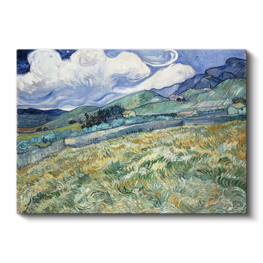 Vincent van Gogh - Saint-Rémy Arkasındaki Dağ Manzarası Kanvas Tablo