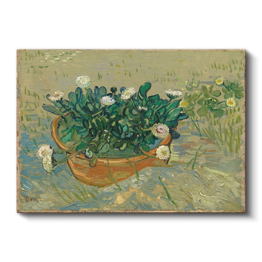 Vincent van Gogh - Saksıda Papatyalar Kanvas Tablo