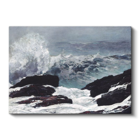 Winslow Homer - Kayalık Sahil Kanvas Tablo
