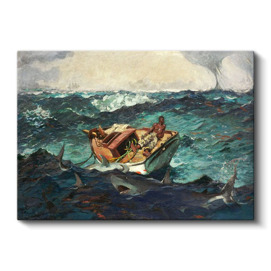 Winslow Homer - Körfez Akıntısı Kanvas Tablo