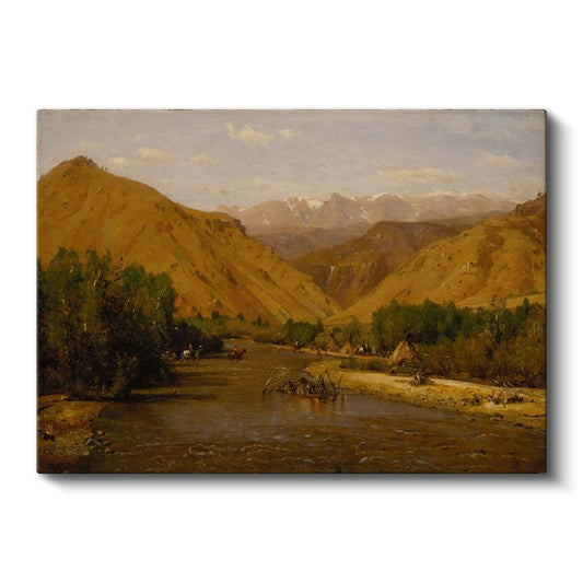 Thomas Moran - Batı Vadisi Kanvas Tablo