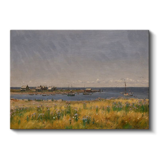 William Trost Richards - Kıyı Manzarası Kanvas Tablo
