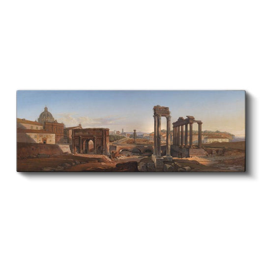 Giovanni Battista Lusieri - Roma Forum Manzarası Kanvas Tablo