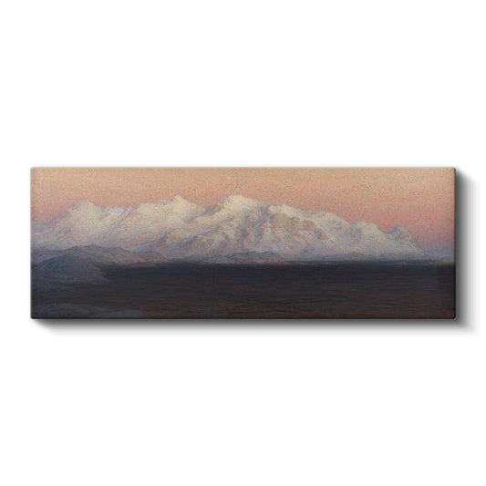 Arkhip Kuindzhi - Karlı Dağlar Gün Batımı Kanvas Tablo