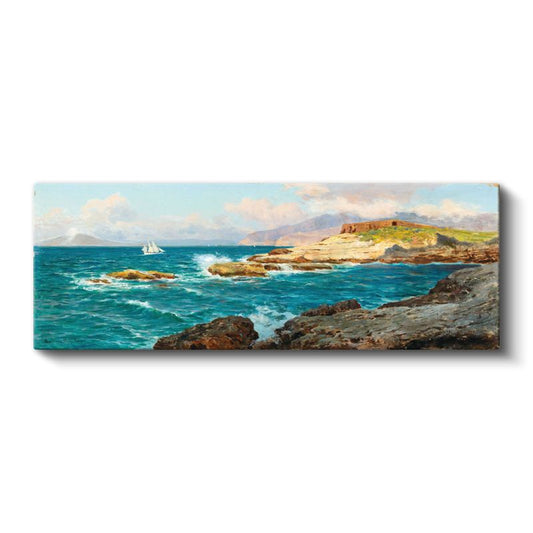 Konstantinos Volanakis - Ege Kıyıları Kanvas Tablo