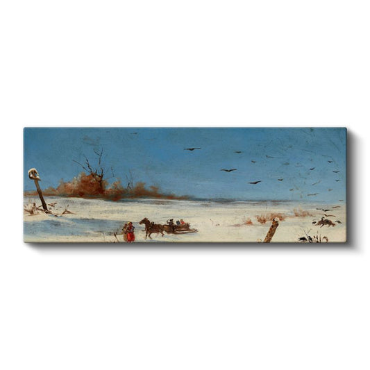 Ivan Aivazovsky - Kış Manzarası Kanvas Tablo