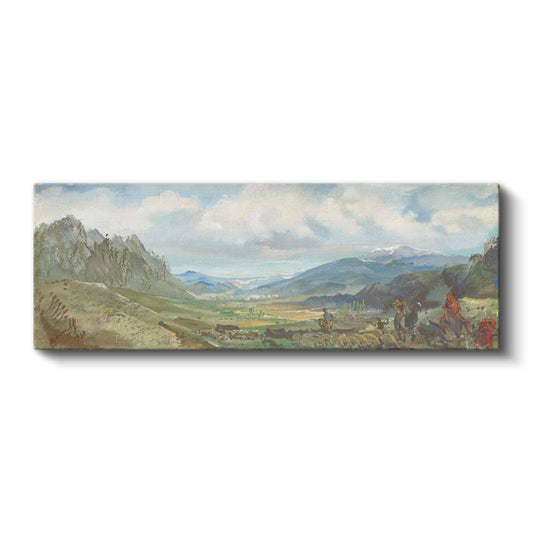 Carl Rottmann - Dağlık Manzara Kanvas Tablo