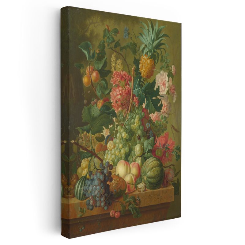 Meyve Bahçesi - Klasik Natürmort Kompozisyon Kanvas Tablo