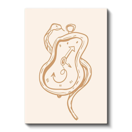 Yaşam Döngüsü - Organik Formlar ve Yön Okları Kanvas Tablo