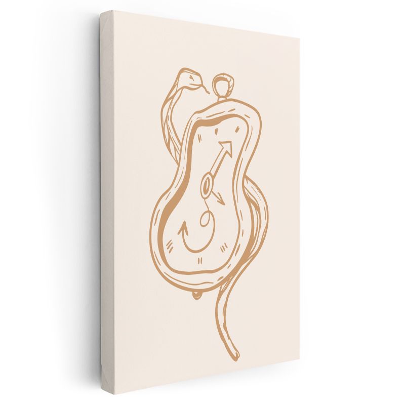 Yaşam Döngüsü - Organik Formlar ve Yön Okları Kanvas Tablo