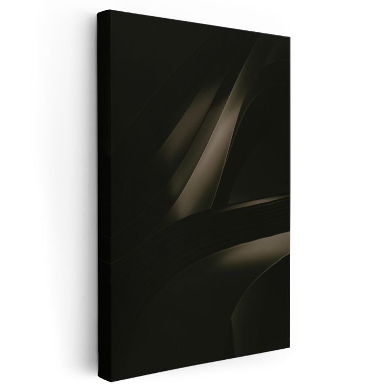 Gölge Dansı - Minimalist Çizgi Sanatı Kanvas Tablo