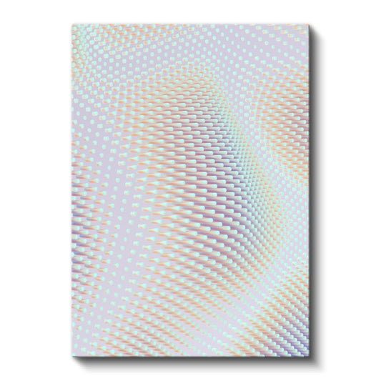 Optik İllüzyon - Pastel Dalgalı Noktalar Kanvas Tablo