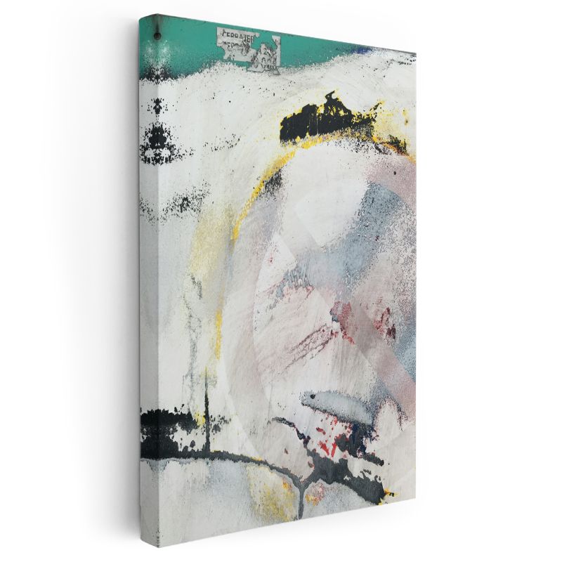 Soyut Ekspresyon - Fırça Darbeleri ve Renk Lekeleri Kanvas Tablo