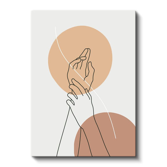 Dua Anı - İncelikli El Çizimleri Kanvas Tablo