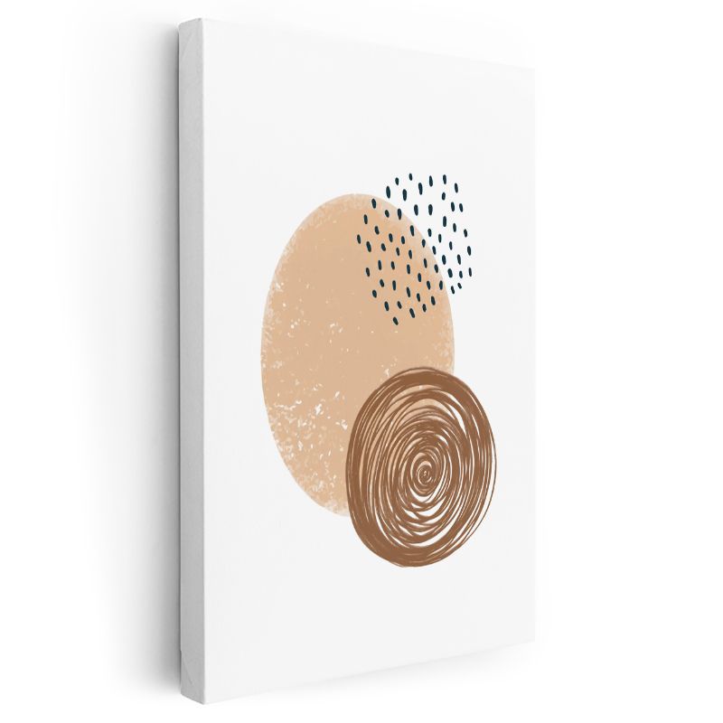 Spiral Doku - Soyut Geometrik Kompozisyon Kanvas Tablo