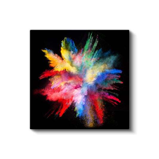 Renkli Galaksi - Dinamik Patlama Efekti Kanvas Tablo