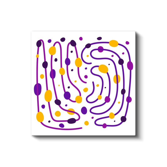 Ritim Çizgileri - Geometrik Soyut Desen Kanvas Tablo