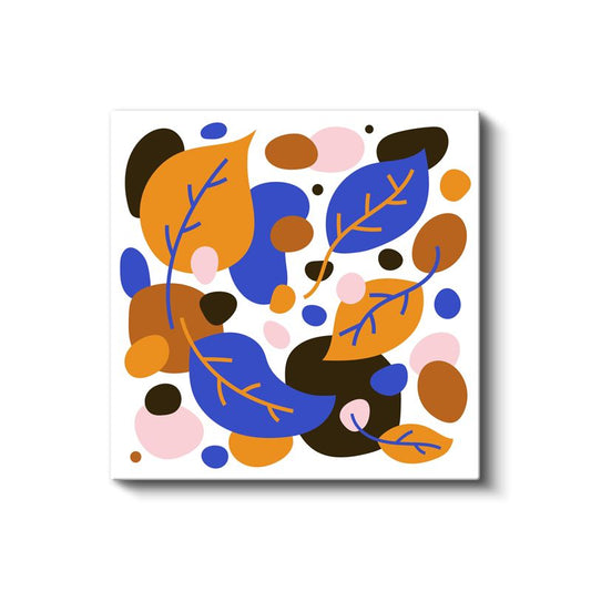 Sonbahar Yaprakları - Renkli Botanik Kompozisyon Kanvas Tablo