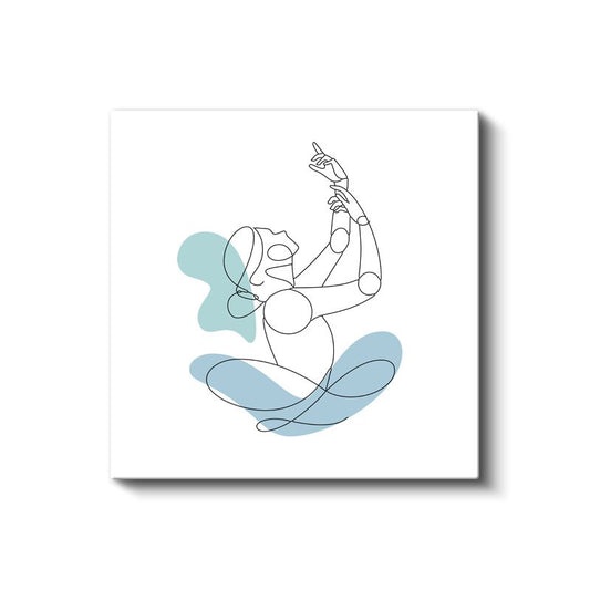 Yukarı Bakış - Minimalist İfade Sanatı Kanvas Tablo