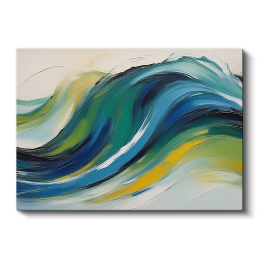Okyanus Dalgası - Dinamik Renk Geçişleri Kanvas Tablo