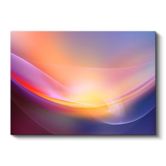 Yumuşak Dalgalar - Zarif Renk Geçişleri Kanvas Tablo