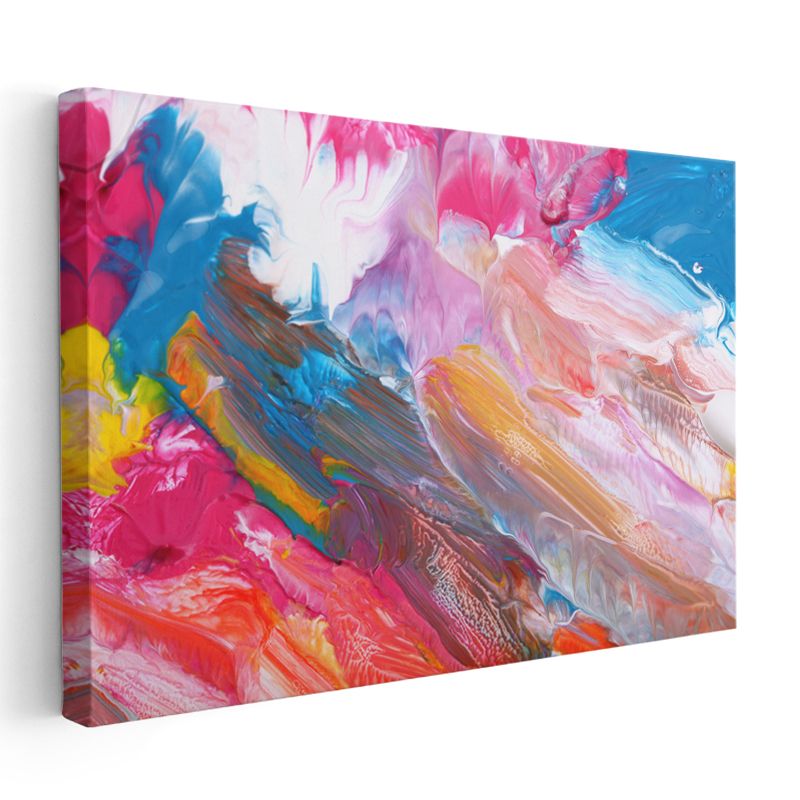 Renk Senfonisi - Canlı Boya Akışları Kanvas Tablo