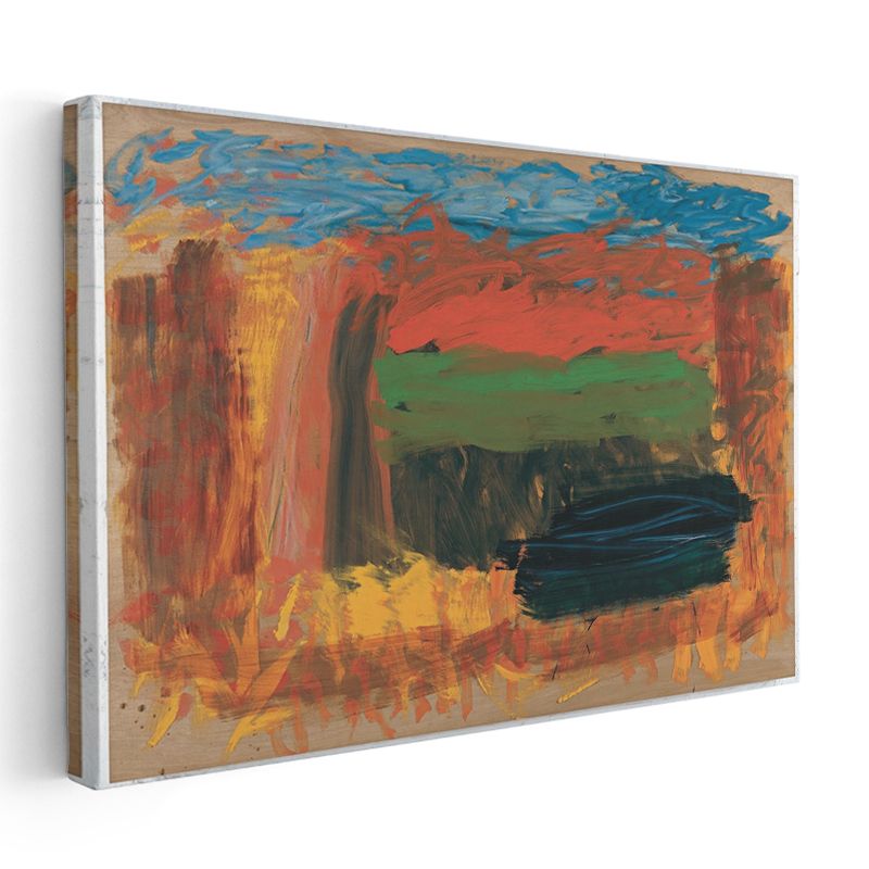 Soyut Manzara - Sıcak Soğuk Renk Geçişleri Kanvas Tablo