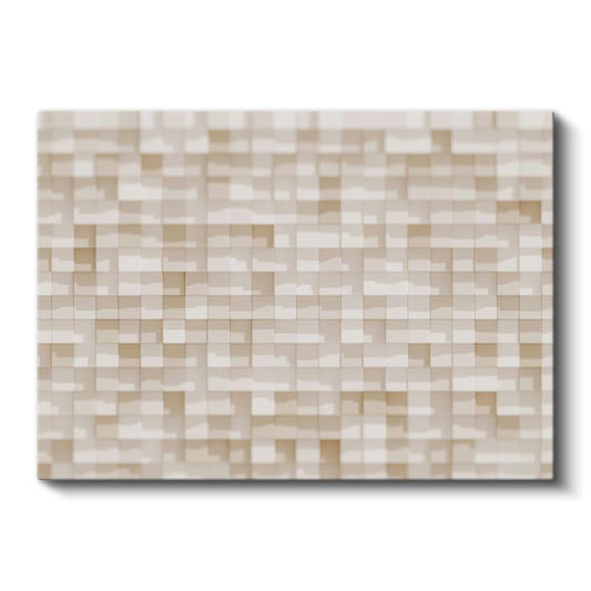 Geometrik Küpler - Minimalist 3D Doku Kanvas Tablo