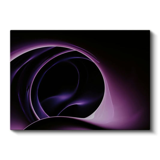 Mor Spiral - Minimalist Geometrik Soyut Kanvas Tablo