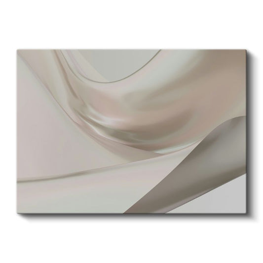 Minimalist Dalgalar - Yumuşak Kıvrımlar Soyut Kanvas Tablo