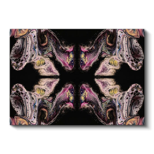 Kozmik Simetri - Çok Renkli Kaleydoskop Kanvas Tablo