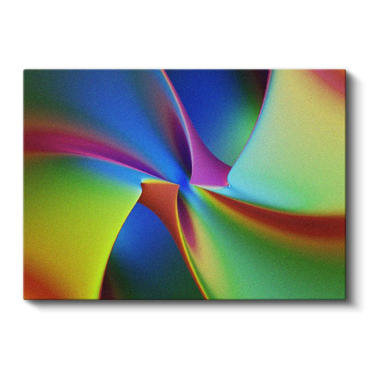 Renk Girdabı - Canlı Tonlarda Spiral Formlar Kanvas Tablo