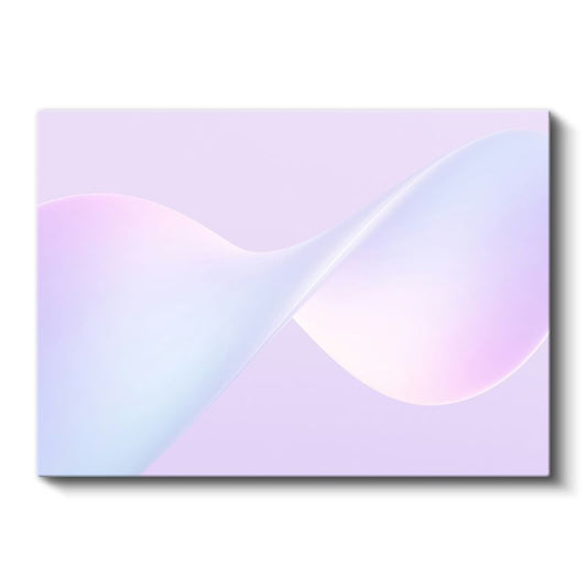 Pastel Senfoni - Yumuşak Geçişli Dalgalı Formlar Kanvas Tablo