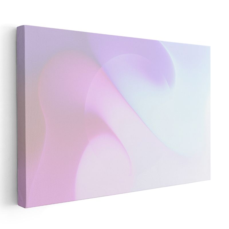 Pembe Rüya - Yumuşak Geçişli Minimalist Soyut Kanvas Tablo