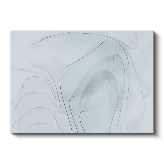 Minimal Dalgalar - İnce Çizgili Soyut Kompozisyon Kanvas Tablo