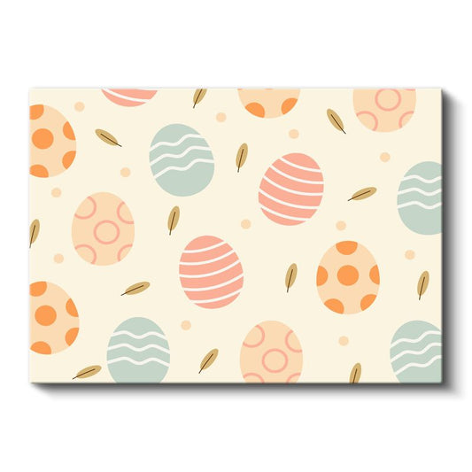 Pastel Daireler - Geometrik Desenli Vektörel Kompozisyon Kanvas Tablo