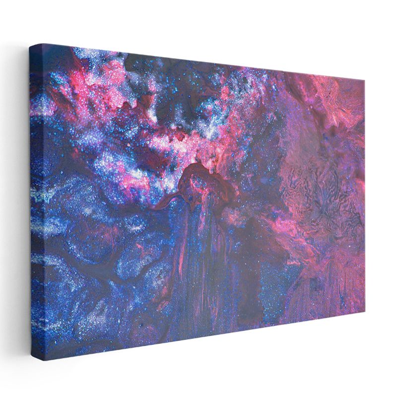 Kozmik Derinlik - Galaktik Renk Patlamalı Kanvas Tablo
