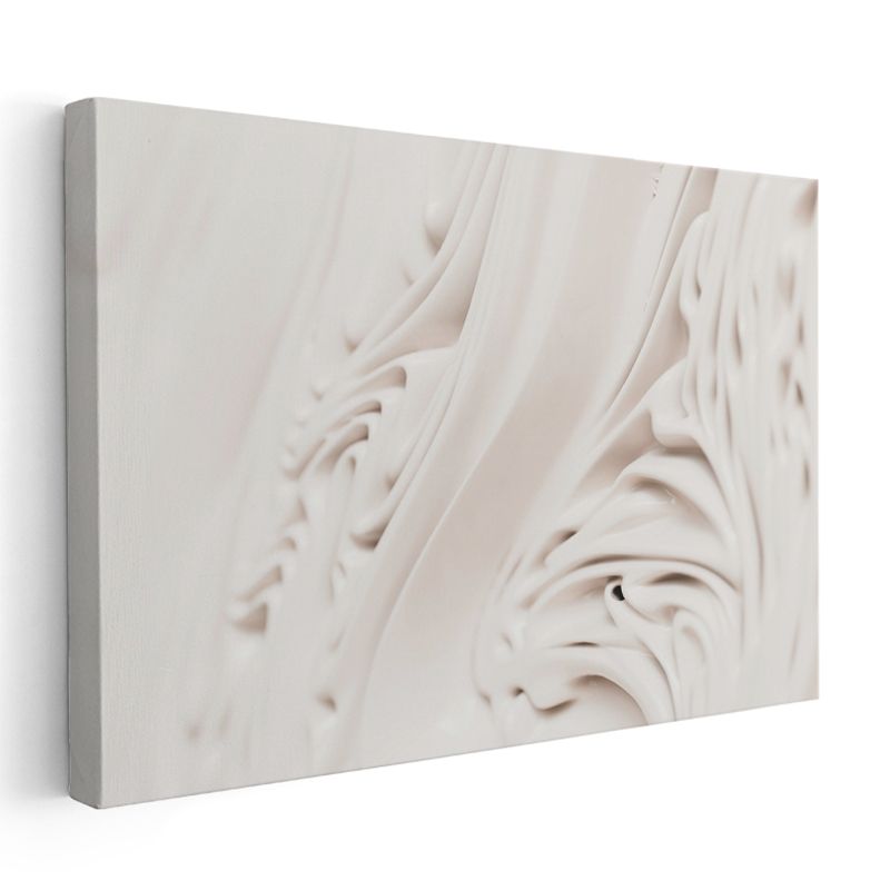 Minimalist Akış - Yumuşak Dalgalı Formlar Kanvas Tablo