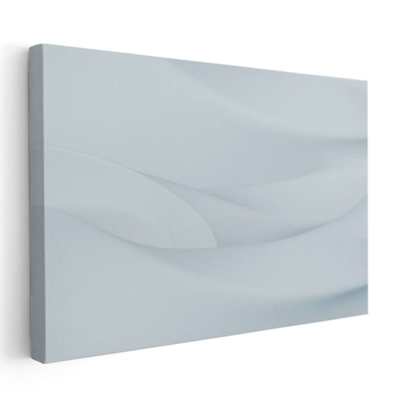 Minimal Dalgalar - Monokrom Yumuşak Geçişli Kanvas Tablo