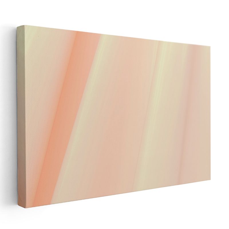 Pastel Geçişler - Minimalist Dikey Çizgiler Kanvas Tablo