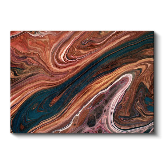 Akışkan Mermer - Organik Renk Geçişli Kanvas Tablo