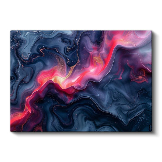 Kozmik Akış - Gece Gökyüzü Soyut Sanat Kanvas Tablo