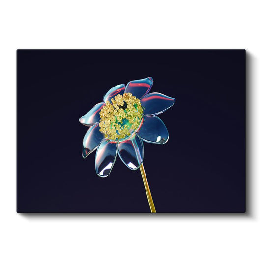 Kristal Çiçek - Dijital Sanat Eseri Kanvas Tablo