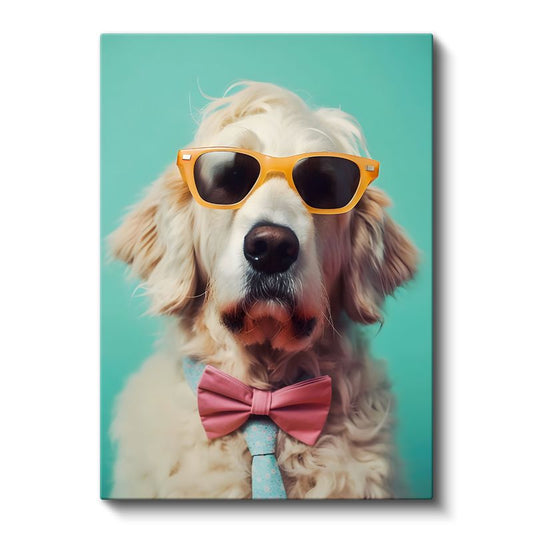 Zarif Köpek - Stil Sahibi Dostumuz Kanvas Tablo