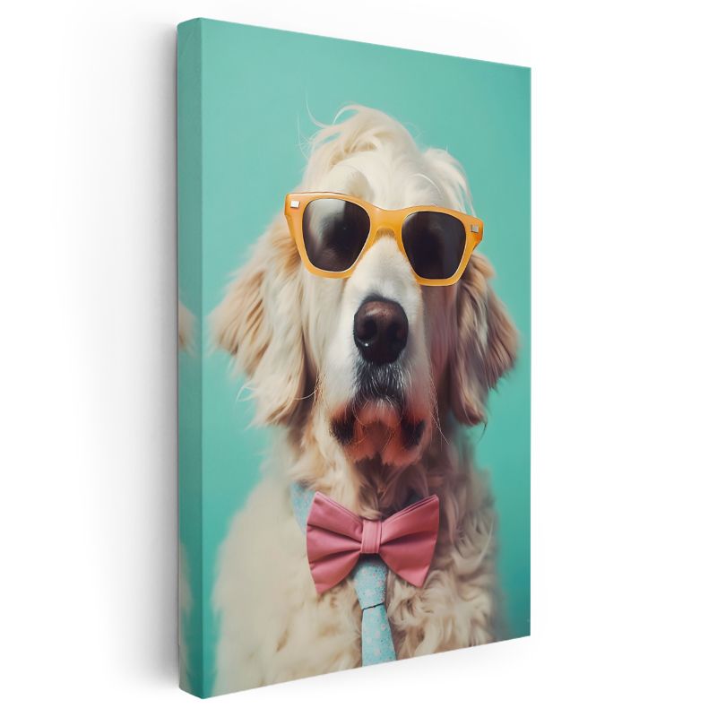 Zarif Köpek - Stil Sahibi Dostumuz Kanvas Tablo