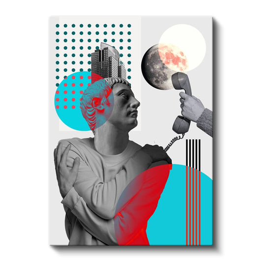 Kozmik İletişim - Evrenle Bağlantı Kanvas Tablo