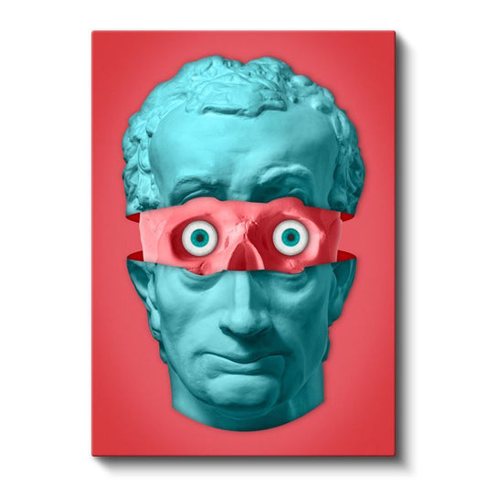 Bölünmüş Büst - Gizli Bakışlar Kanvas Tablo