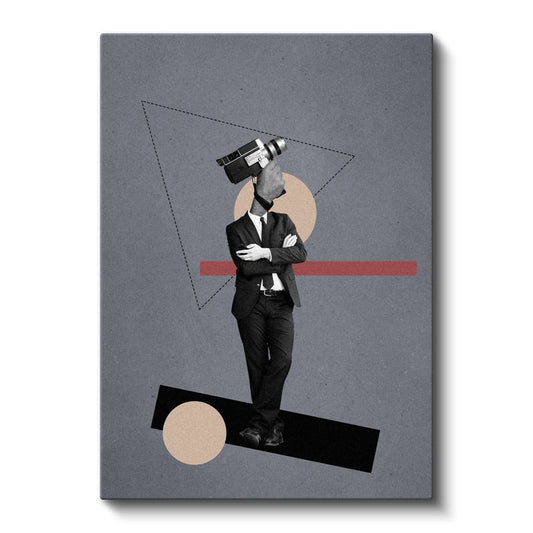 Gözetleyen Bilinç - Modern İnsanın Geometrik Hapsi Kanvas Tablo