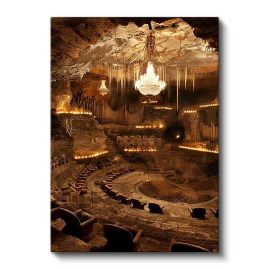 Yeraltı Senfoni - Mağaranın Derinliklerindeki Görkemli Salon Kanvas Tablo