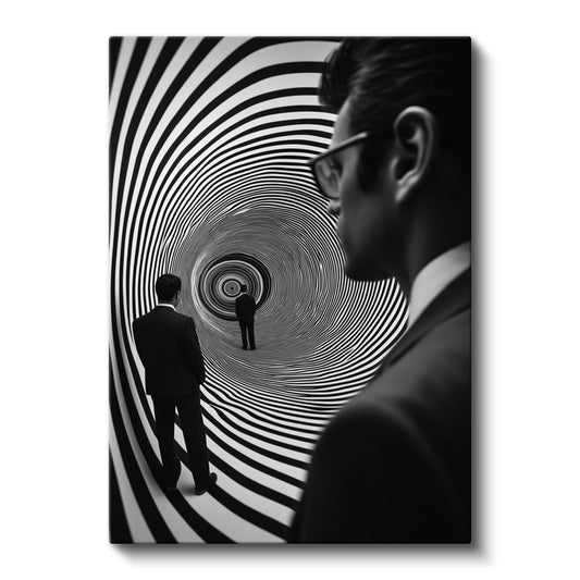 Hipnotik Tünel - Gerçekliğin Sınırlarında Kayboluş Kanvas Tablo